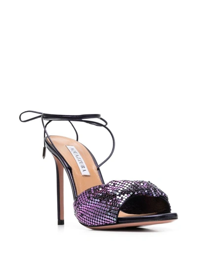 Shop Aquazzura Sandals In Petroleum