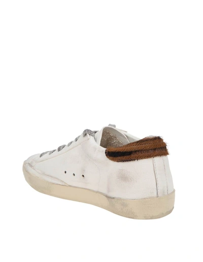 Shop Golden Goose Leather Sneakers In Cream White