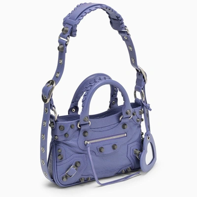 Shop Balenciaga Mauve Neo Cagole Small Tote Bag In Purple