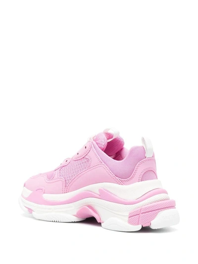 Shop Balenciaga Sneakers In Pink / White