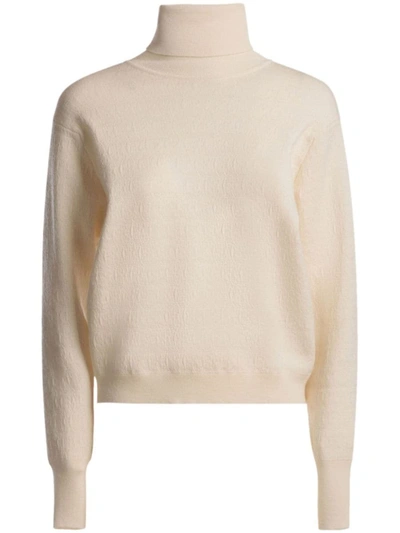 Shop Bally Sweaters In Bone