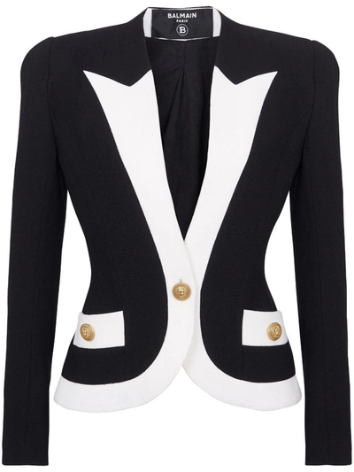 Shop Balmain Jackets In Black