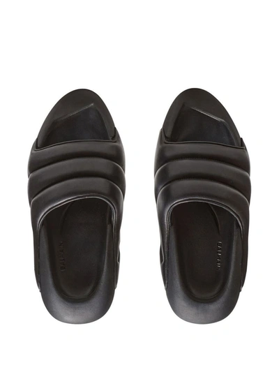 Shop Balmain Sandals In Black