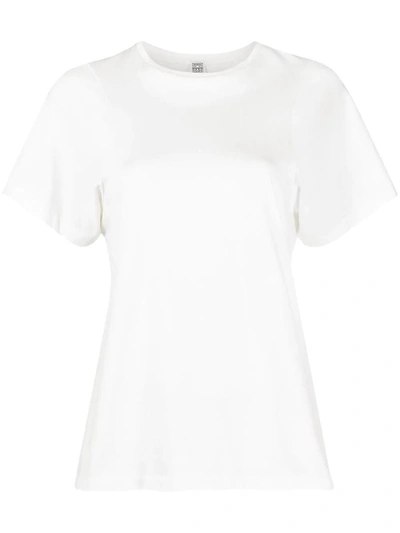 Shop Totême Tshirt In Off White