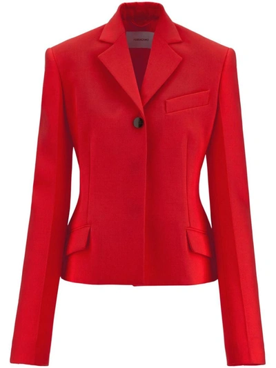 Shop Ferragamo Jackets In Red