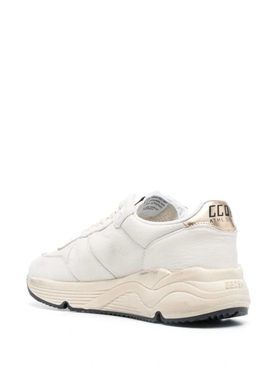 Shop Golden Goose Sneakers In White/silver/gold