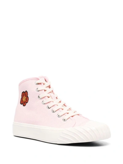 Kenzo School High-top Sneakers In Pink