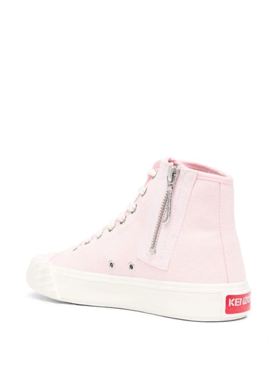 Kenzo School High-top Sneakers In Pink