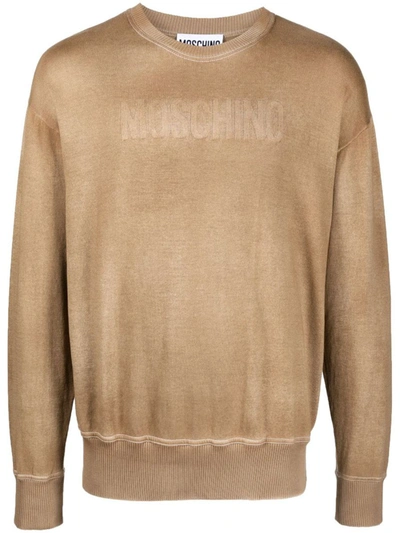 Shop Moschino Sweaters In Brown