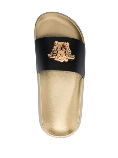 Shop Versace Sandals In Black