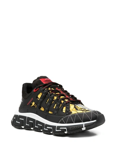 Shop Versace Sneakers In Black