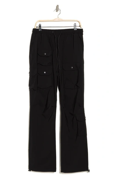 Shop American Stitch Drawstring Cargo Pants In Black