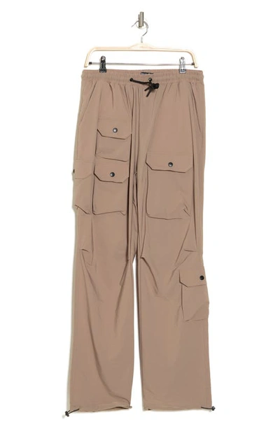 Shop American Stitch Drawstring Cargo Pants In Khaki
