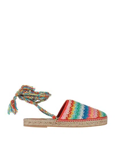 Alanui Over The Rainbow Slip-on Espadrilles In Red