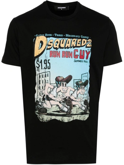 Shop Dsquared2 T-shirts And Polos In Black
