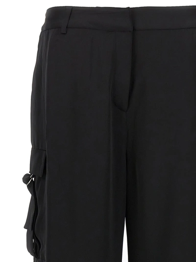 Shop Karl Lagerfeld Cargo Pants Black