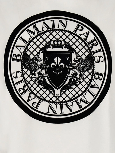 Shop Balmain Coin T-shirt White/black