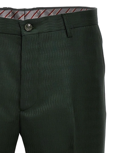 Shop Etro Jacquard Pants Green