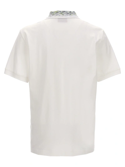 Shop Missoni Logo Embroidery  Shirt Polo White