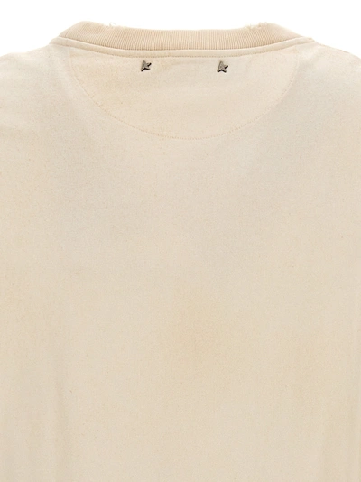 Shop Golden Goose Logo Print T-shirt White