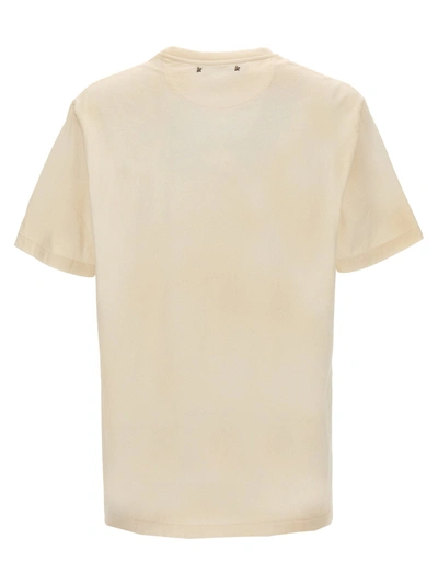 Shop Golden Goose Logo Print T-shirt White/black
