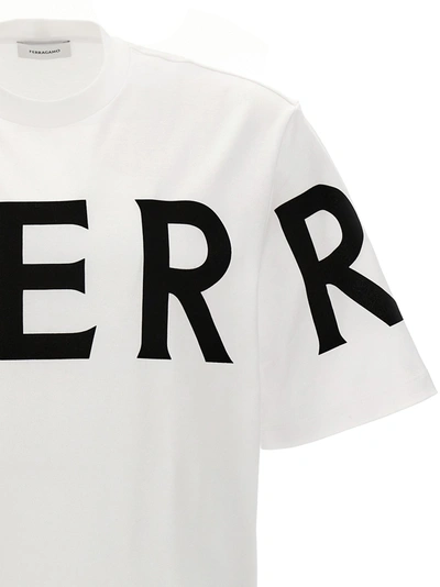 Shop Ferragamo Logo Print T-shirt White/black