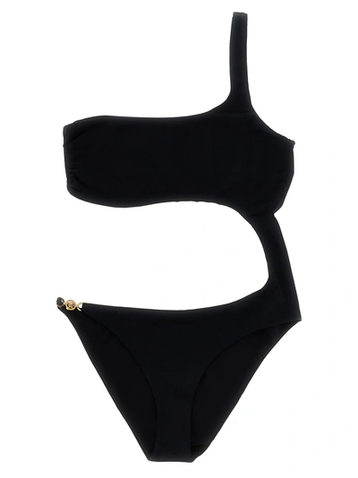 Shop Versace Medusa Beachwear Black