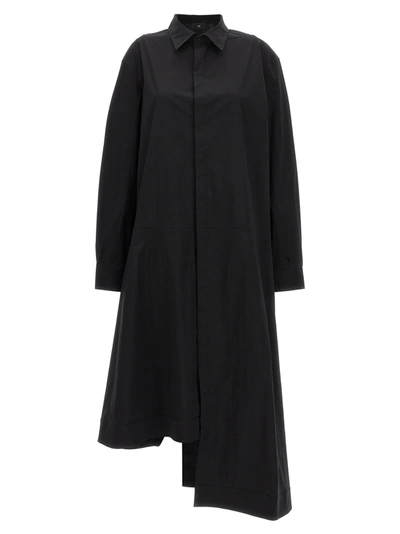 Shop Y-3 Midi Shirt Dress Dresses Black