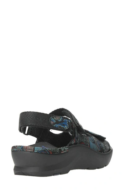 Shop Wolky Lisse Slingback Sandal In Black Blue