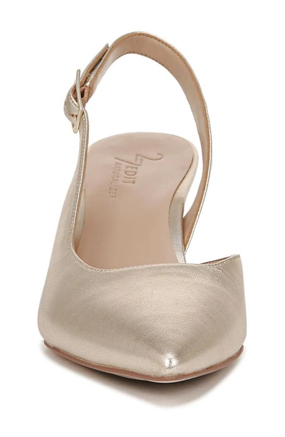 Shop 27 Edit Naturalizer Felicia Slingback Pointed Toe Pump In Champagne Leather