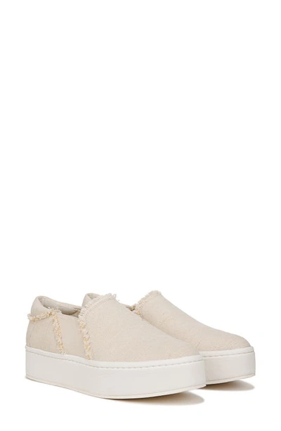 Shop Vince Warren Fray Platform Sneaker In Moonlight