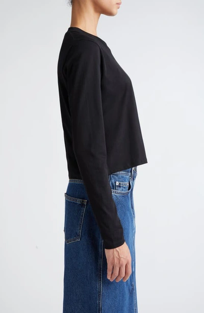 Loulou Studio Long-sleeve Cotton T-shirt In Black