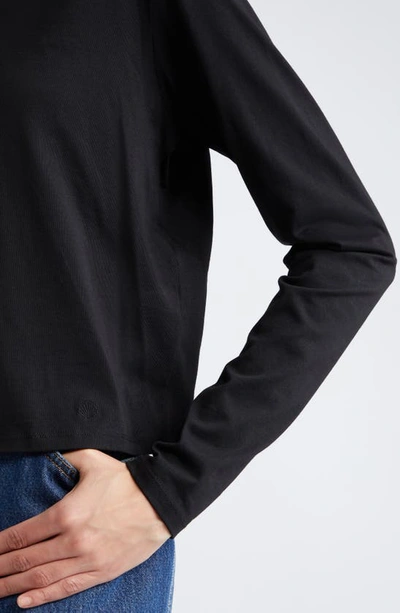 Loulou Studio Long-sleeve Cotton T-shirt In Black