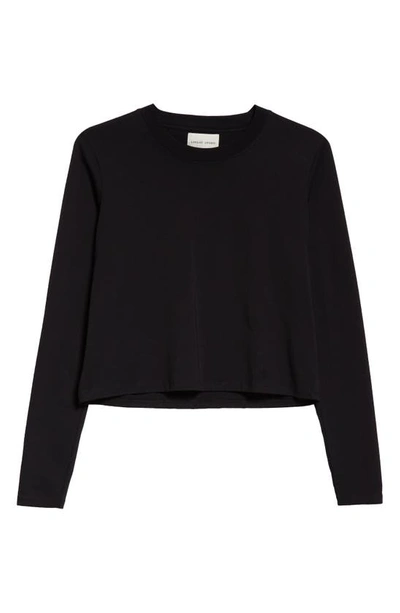 Loulou Studio Long-sleeve Cotton T-shirt In Black