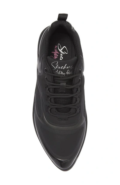 Shop Skechers Street Glam Point It Sneaker In Black
