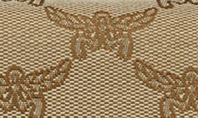 Shop Mcm Small Himmel Logo Jacquard Convertible Belt Bag In Beige