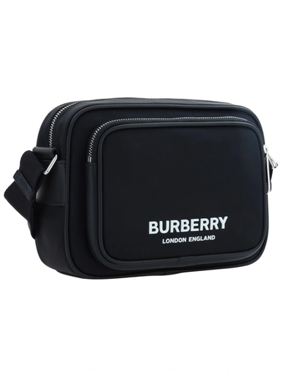 Shop Burberry Econyl Shoulder Bag With Logo Print