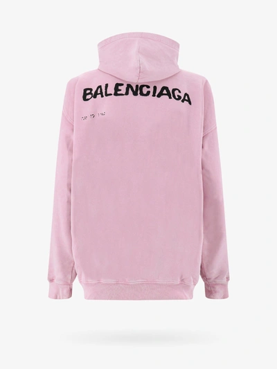 Shop Balenciaga Woman Sweatshirt Woman Pink Sweatshirts