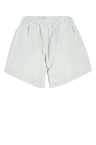 Shop Balenciaga Woman White Cotton Shorts