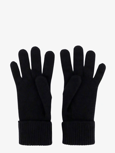 Shop Burberry Man Gloves Man Black Gloves