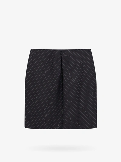 Shop Off-white Off White Woman Skirt Woman Grey Skirts In Gray