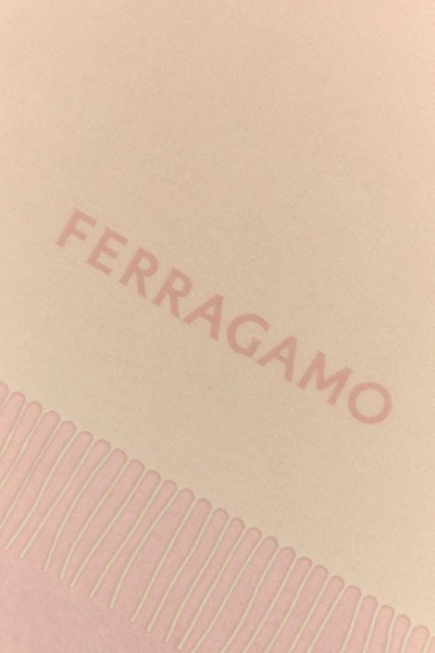 Shop Ferragamo Salvatore  Woman Pink Cashmere Scarf