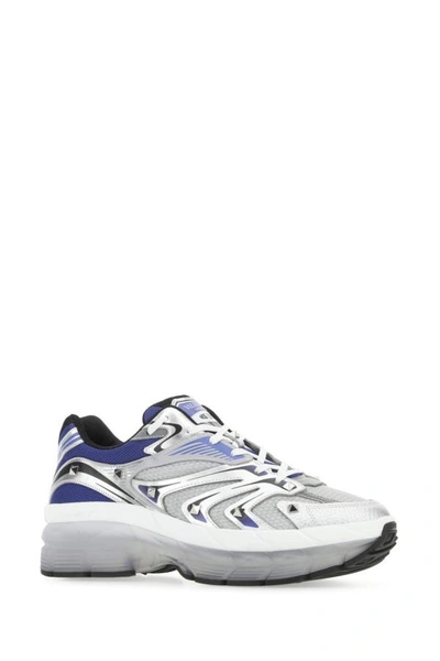Shop Valentino Garavani Man Two-tone Leather And Fabric Low-top Ms-2960 Sneakers In Multicolor