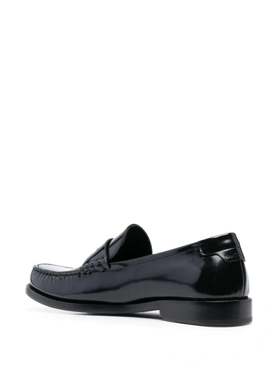 Shop Saint Laurent Flat Shoes In Black