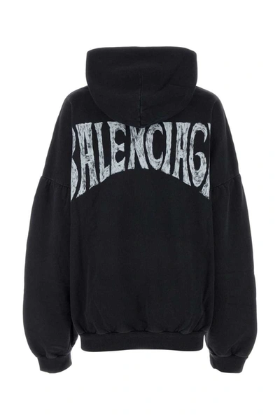 Shop Balenciaga Sweatshirts In Black