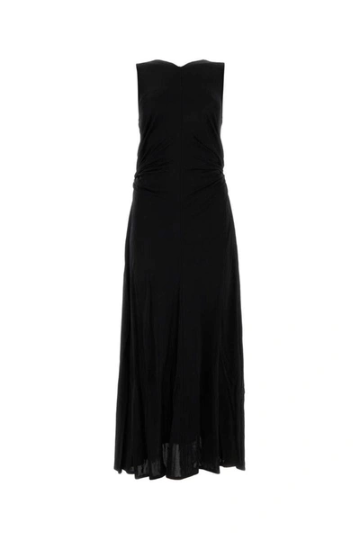Shop Bottega Veneta Long Dresses. In Black