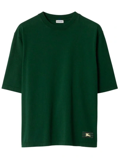 Shop Burberry T-shirt Clothing In Green