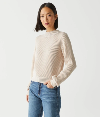 Shop Michael Stars Barb Popover Sweater In Cement