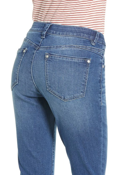 Shop Wit & Wisdom 'ab'solution Raw Hem Ankle Skinny Jeans In Bl-blue
