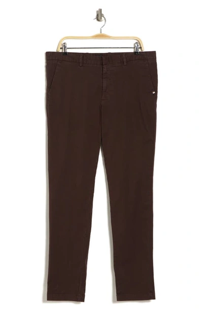 Shop Hugo Boss Boss Kaito Stretch Cotton Pants In Brown